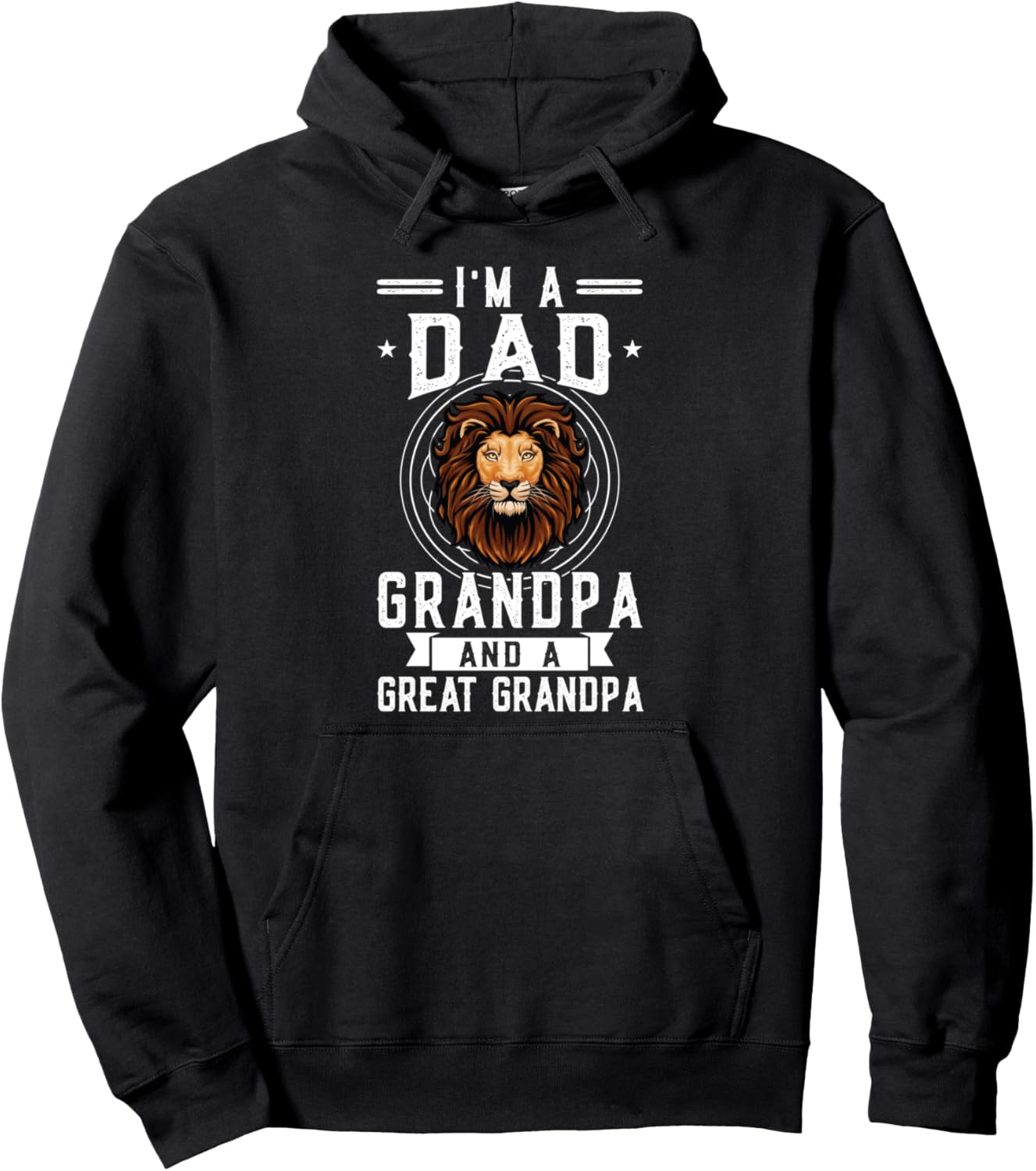 

Я папа, дедушка и прадедушка. Толстовка с надписью Grandpa Hoodie Humor Grandfather & Grandad Gift Ideas, черный