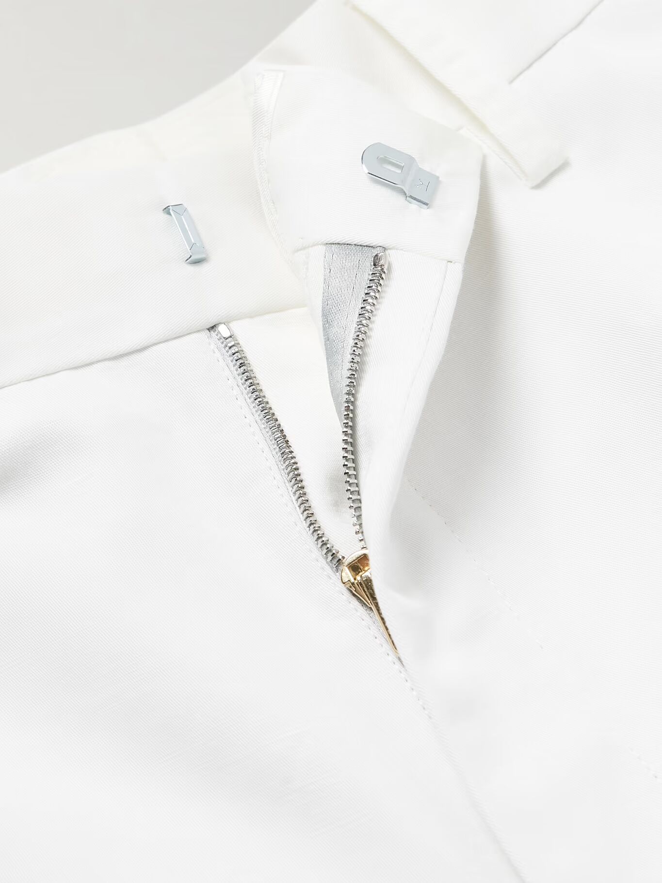 

Брюки прямого кроя из смеси хлопка и льна PAUL SMITH, белый