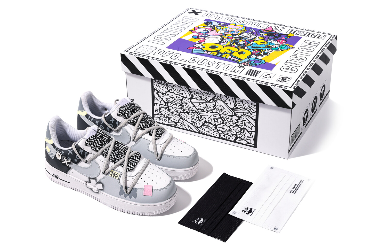 

Мужские кроссовки для скейтбординга Nike Air Force 1, Gray