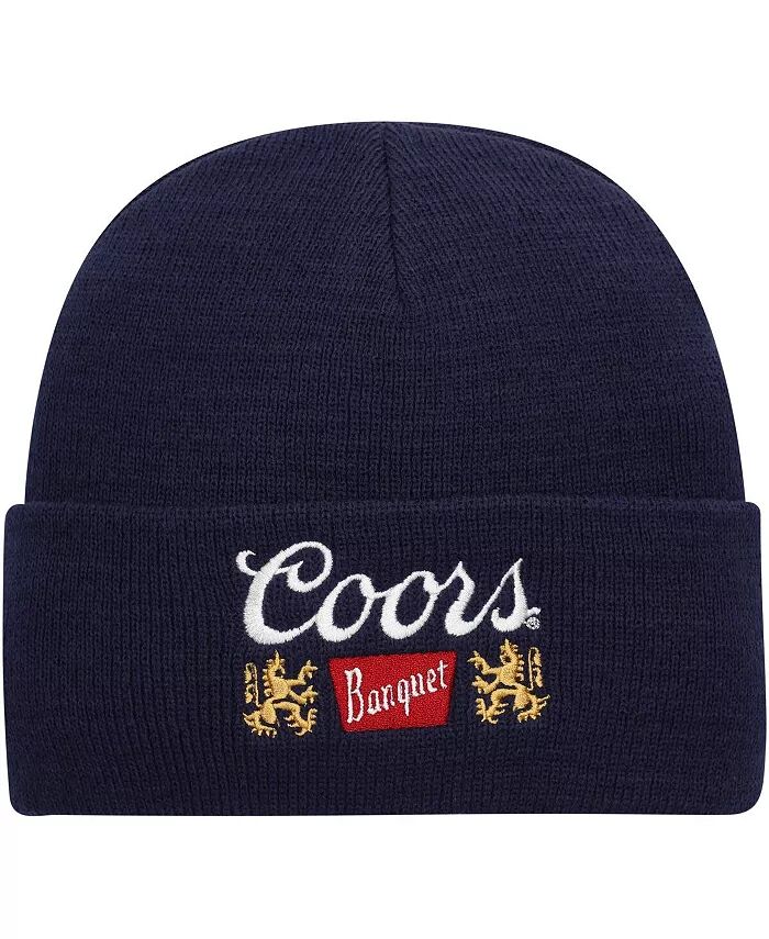 

Мужская темно-синяя трикотажная шапка Coors Banquet с манжетами American Needle