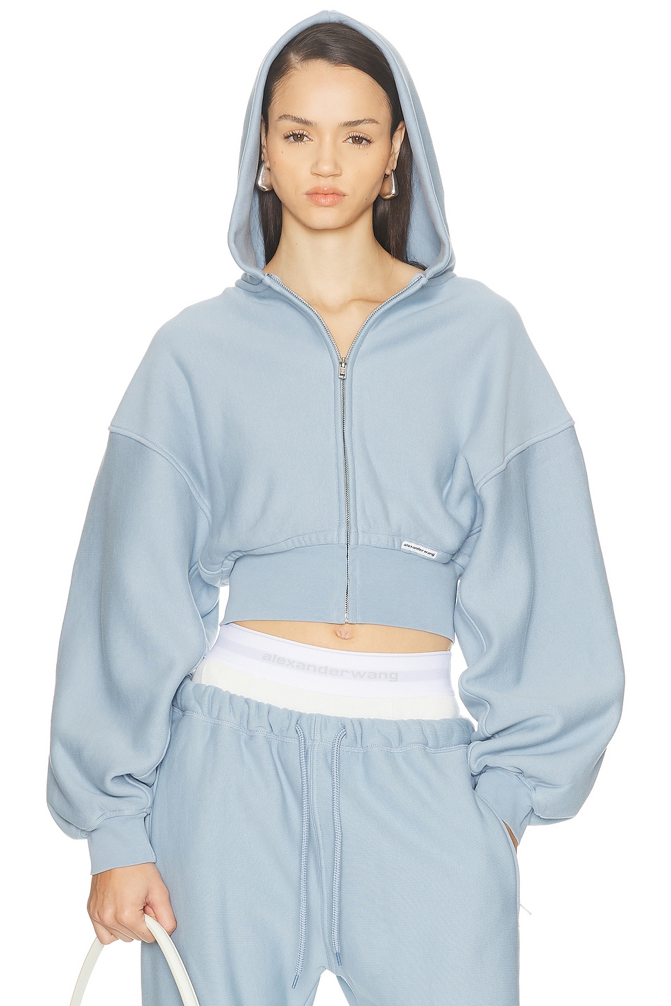 

Короткая куртка на молнии Alexander Wang, Light Blue