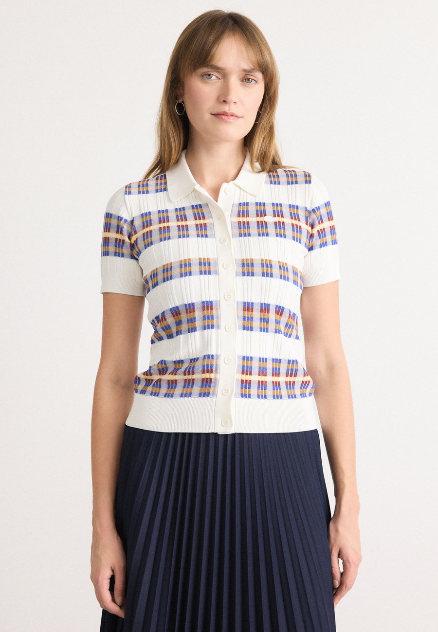 

Поло Lacoste Polo shirt, Flour/Sesame/Enzian/Briquette/France Blue/Blue