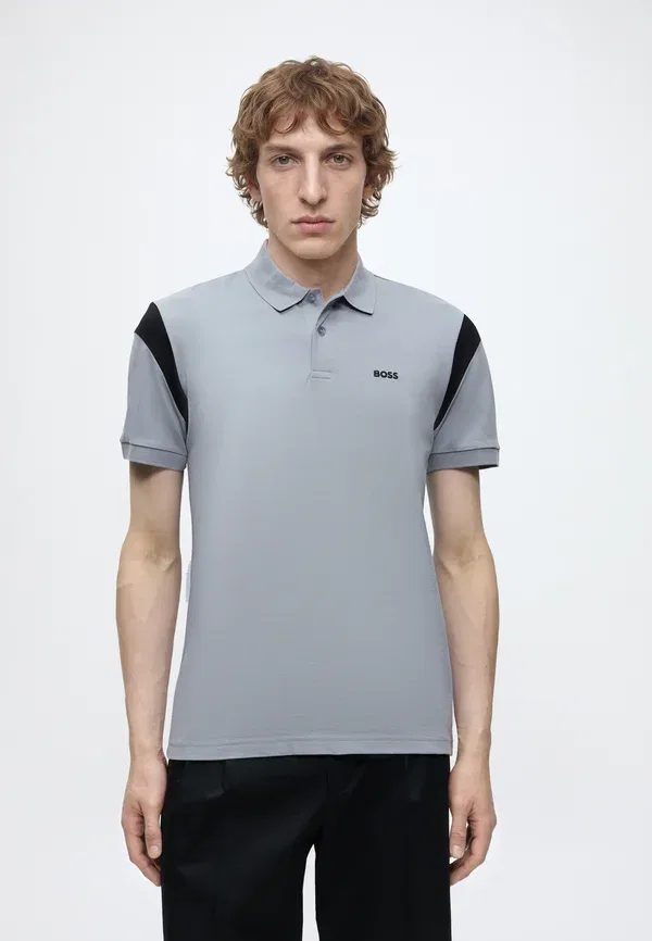 Футболка поло Union paddy polo shirt Boss, темно-серый