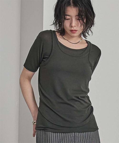 

Футболка с коротким рукавом, многослойная Miette