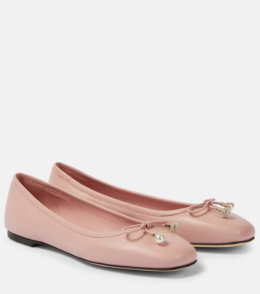 Кожаные балетки elme Jimmy Choo, Rose