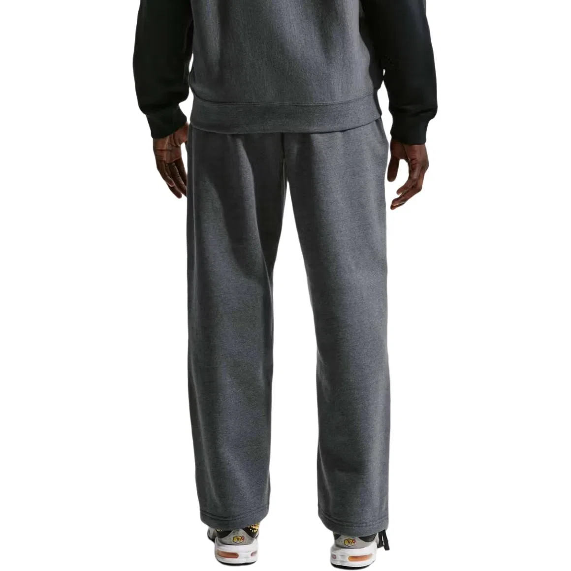 Брюки мужские x Central Cee Solo Swoosh Street Style Velvet Straight Fit Comfortable Soft Elastic Casual Nike, Gray — фото 3