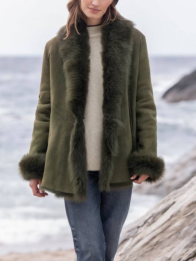

Куртка из овчины с отделкой toscana Celtic & Co., оливковый