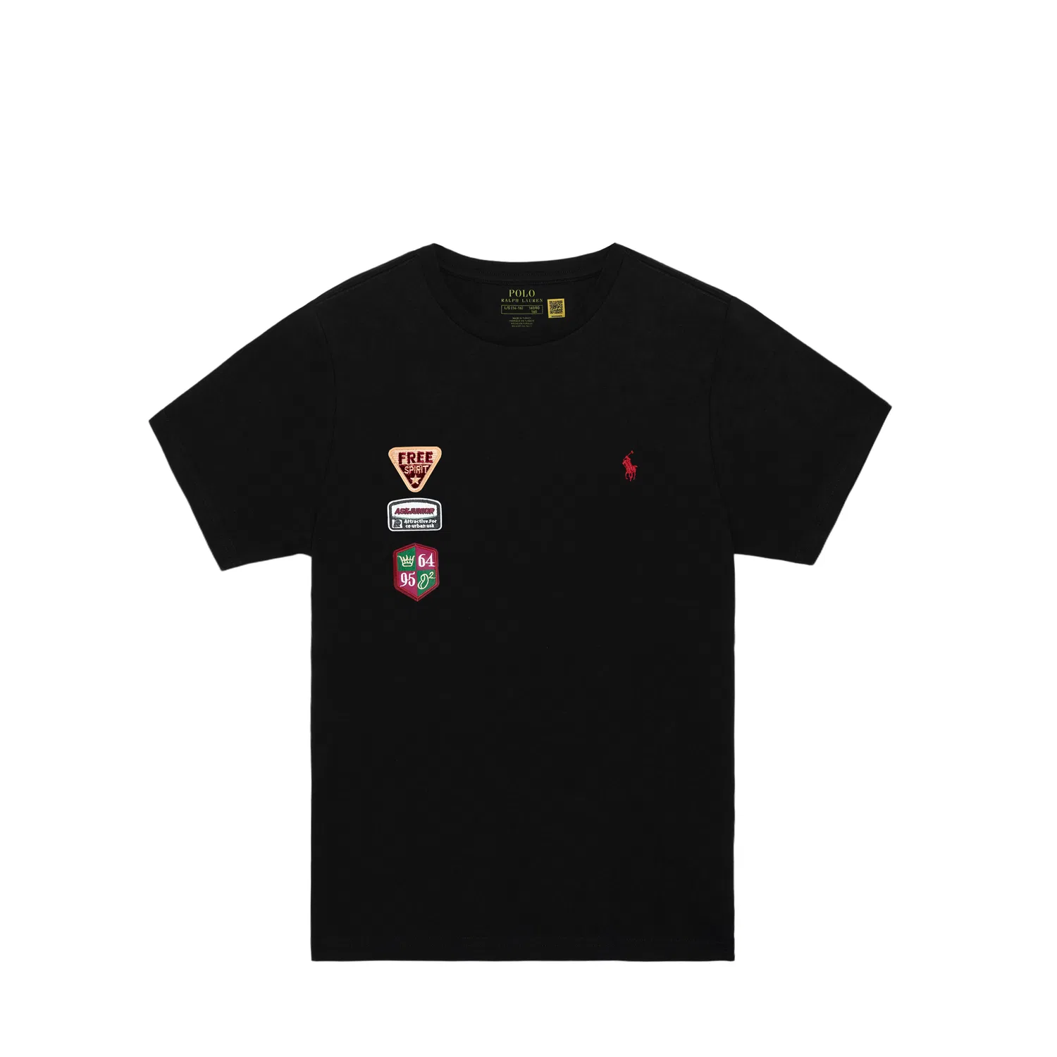 Футболка с вышивкой Polo Ralph Lauren Black Kids' — фото 3