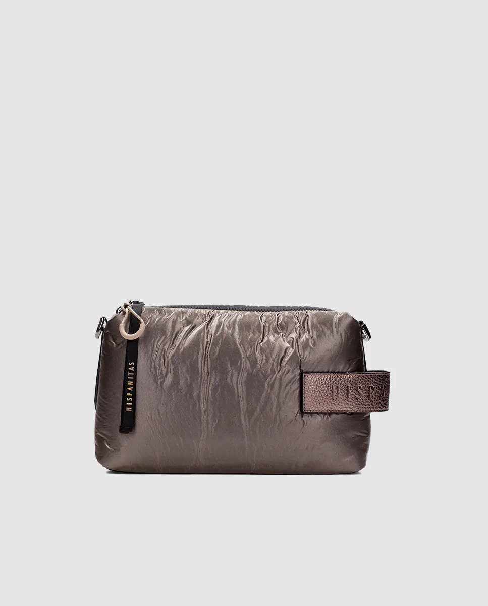 

Женская квадратная сумка-хобо на молнии Hispanitas, серый