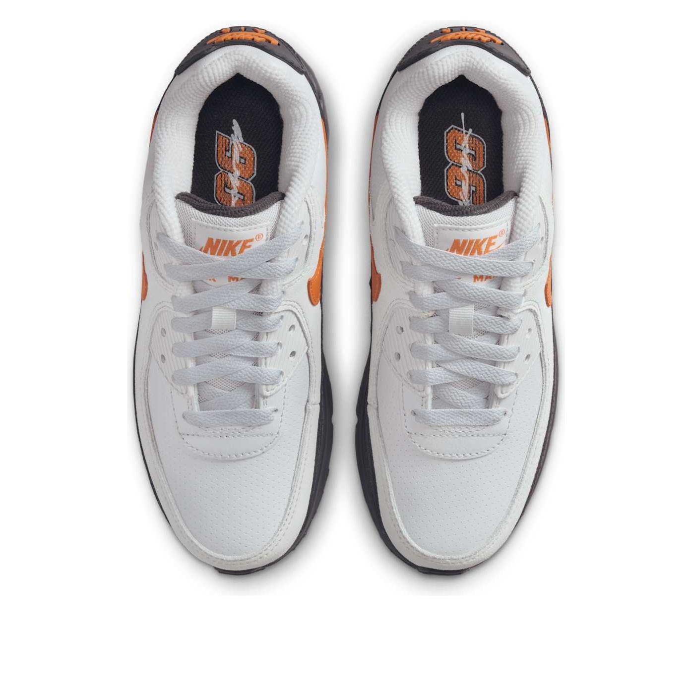 (GS) Nike Air Max 90 SE 'Vast Grey Safety Orange' — фото 2