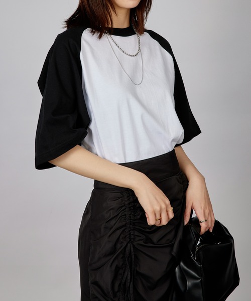 

Футболка-реглан United Athle, с коротким рукавом, белый/черный