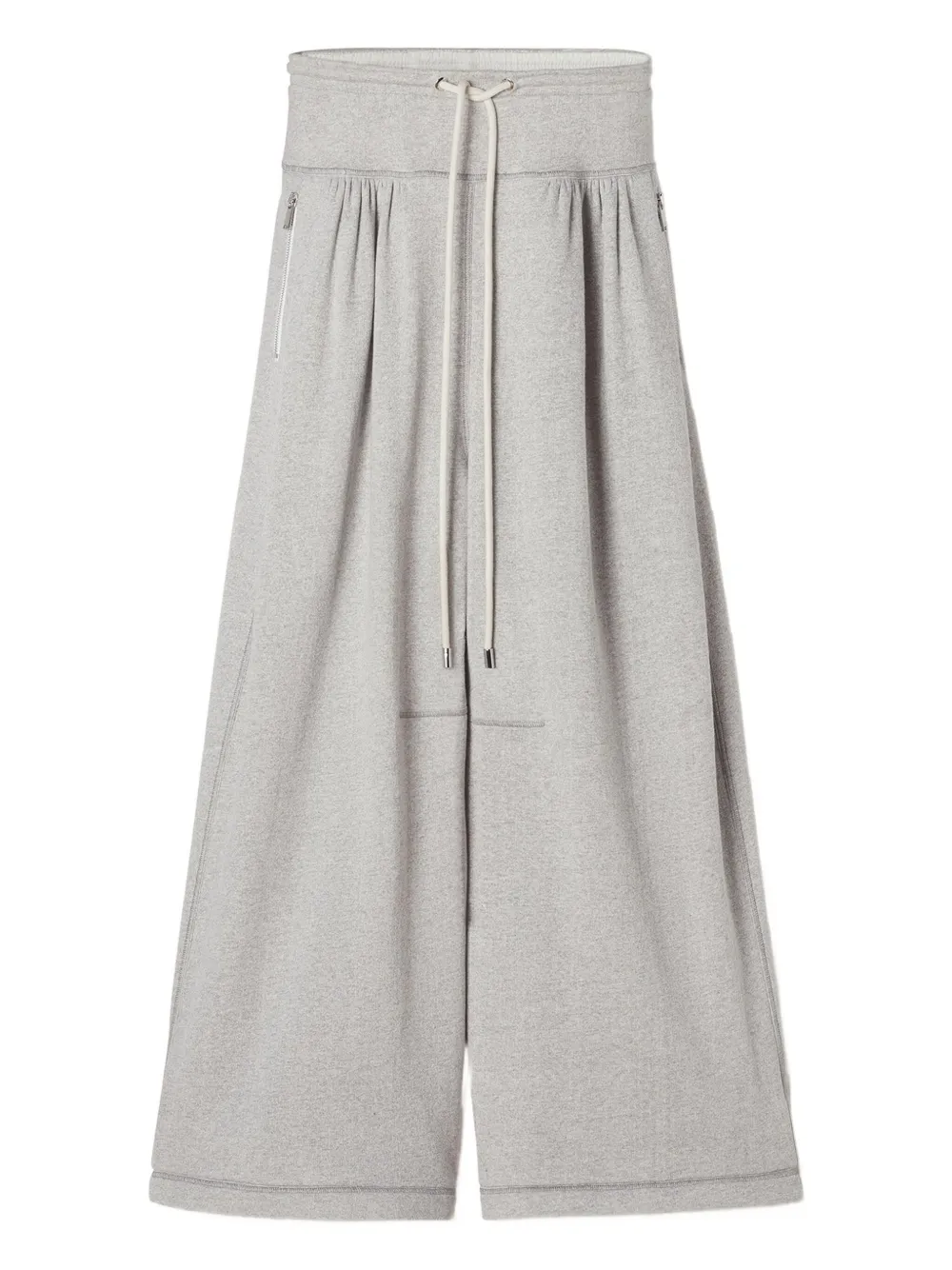 

Брюки с кулиской и складками Lanvin, серый