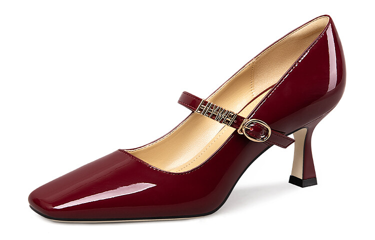 

Туфли женские Мэри Джейн цвета мерло Lily Wei, цвет Merlot color