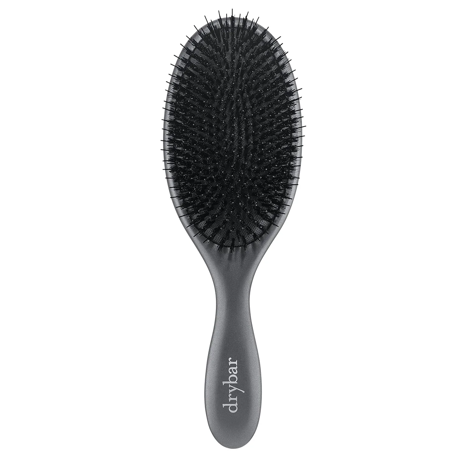 Щетка Drybar Flat Mate с щетиной из кабана, Dark Grey