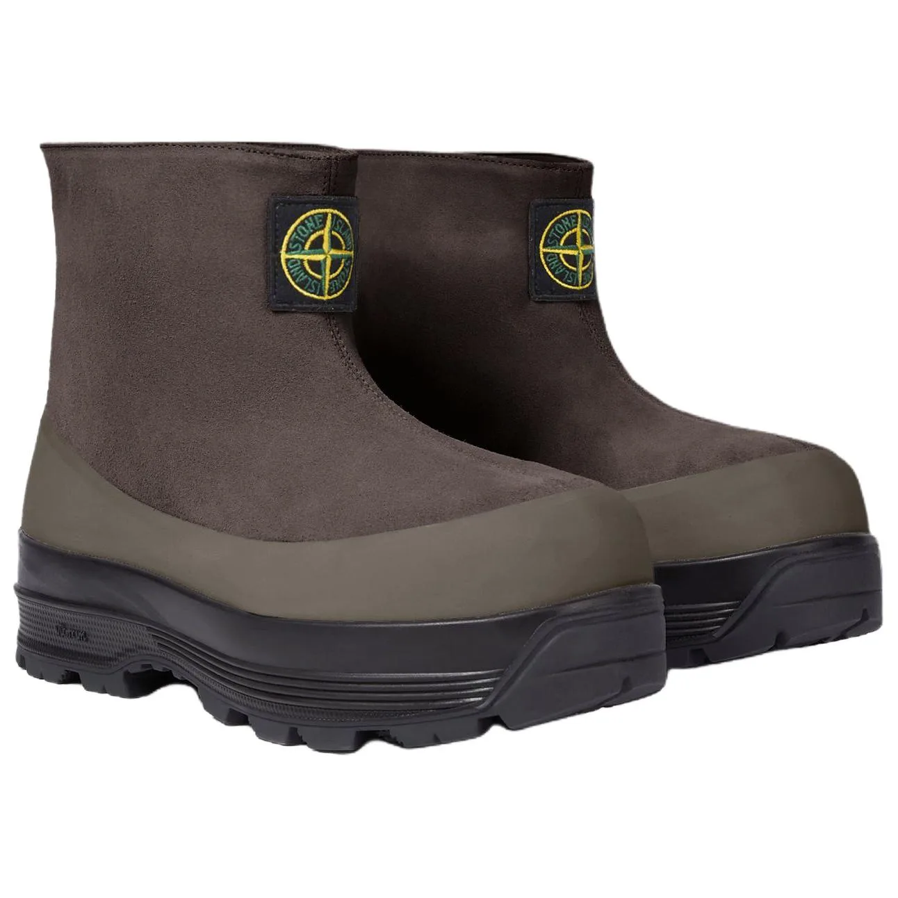 STONE ISLAND S100120 мужские ботинки армейского зеленого цвета — фото 4