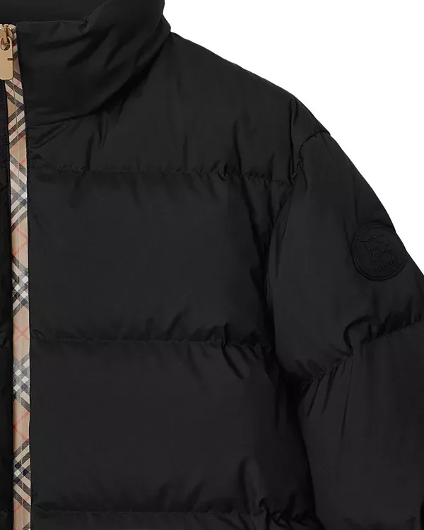 Пуховая куртка Burberry Checker-Tape Snowdon, Oxford — фото 4