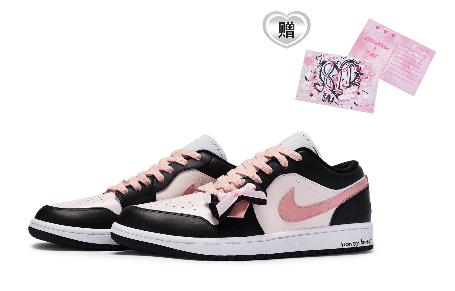 

Кроссовки Air Jordan 1 Vintage Basketball Shoes Women's Low-top Black, черный