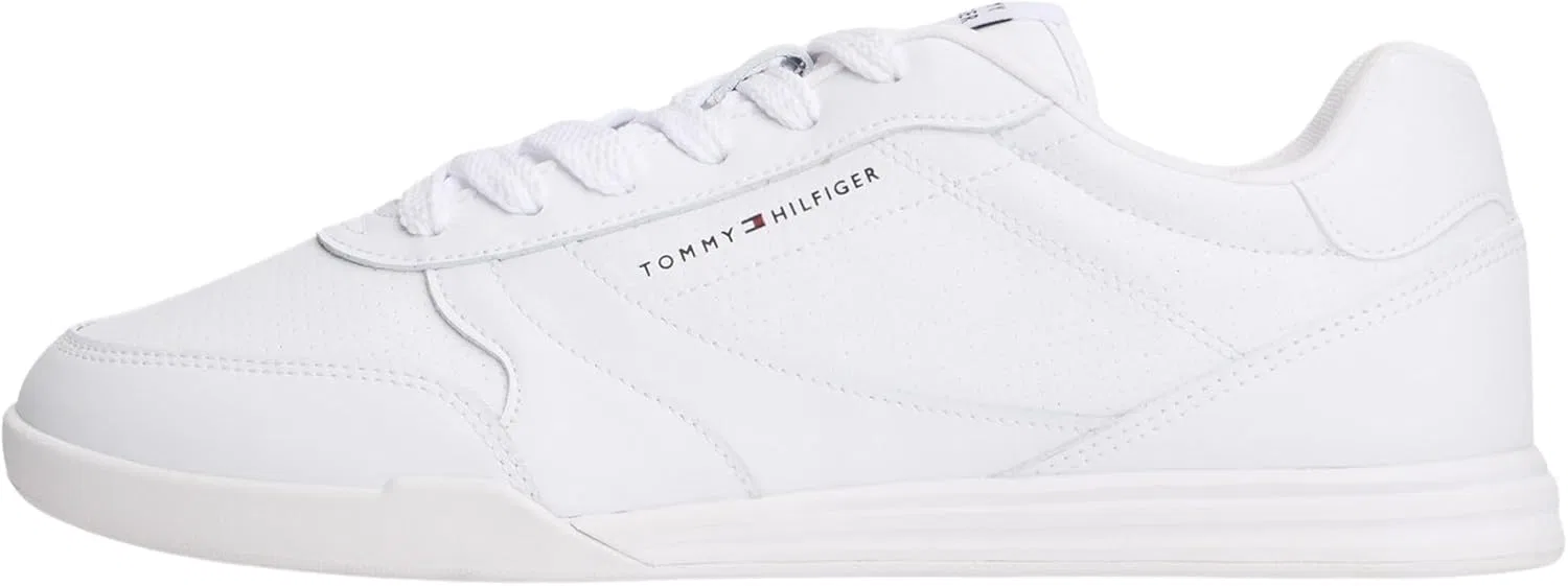 Мужские низкие кожаные кроссовки Tommy Hilfiger Lopro Cup Fm0fm05677, White