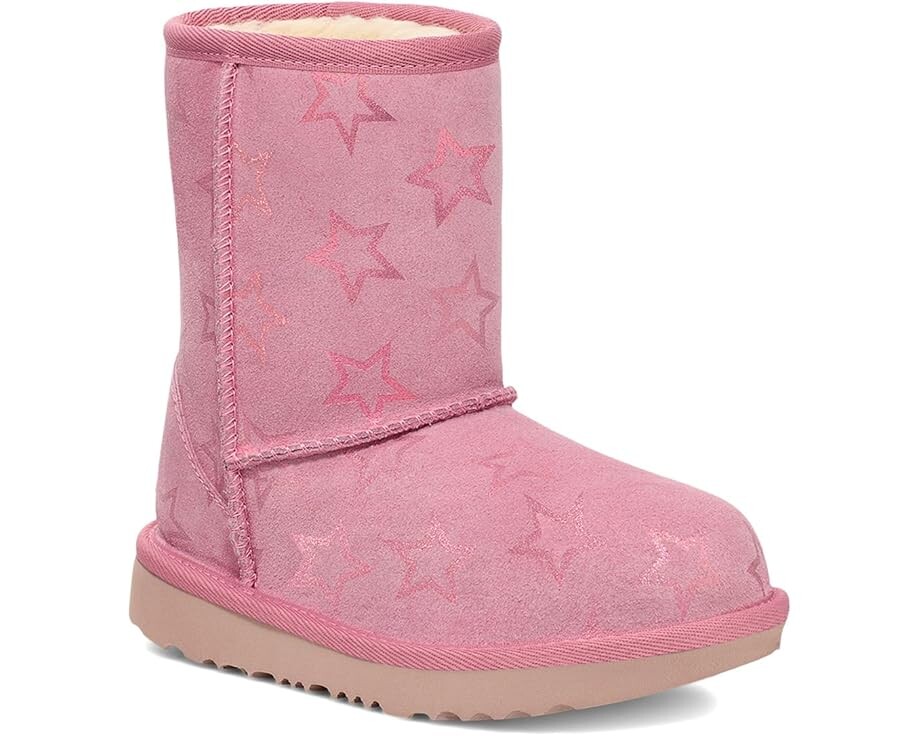 

Ботинки UGG Kids Classic II Iridescent Stars, цвет Dusty Orchid/Pink Iridescent