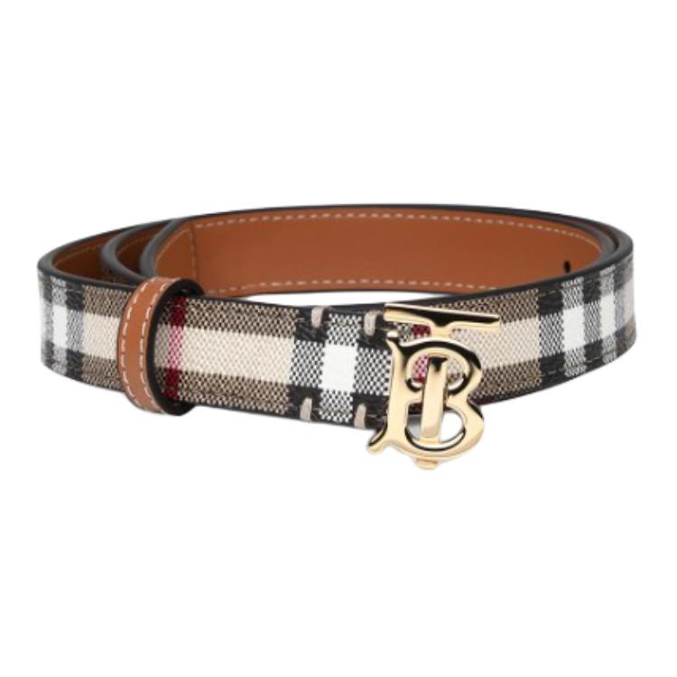 

Ремень из искусственной кожи для женщин Burberry светло-умбра