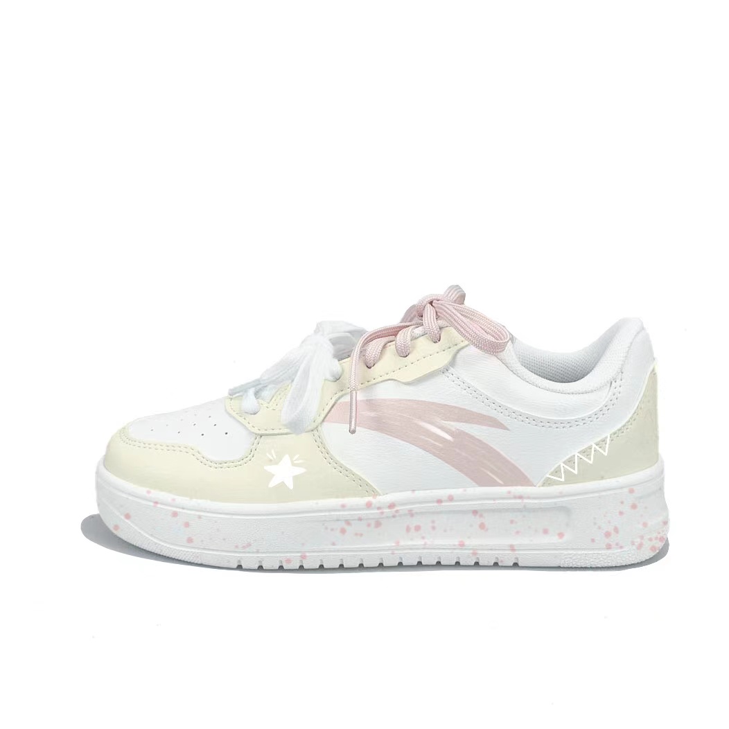 

Расслабленные устойчивые к истиранию легкие нескользящие низкие кроссовки для скейтбординга unisex ANTA, белый