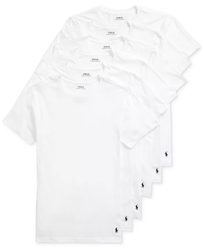 

Мужские классические майки-поло 5+1 в подарок, комплект Polo Ralph Lauren, белый