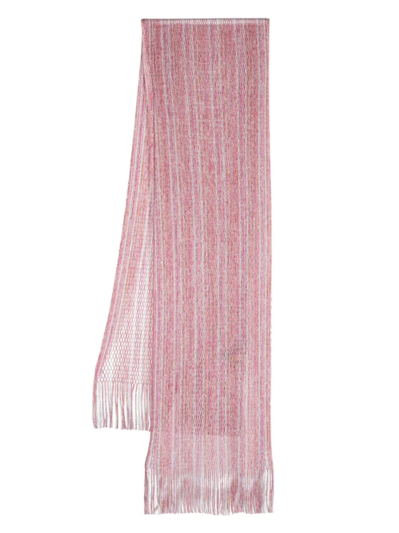 

Шарф рыхлой вязки с эффектом металлик Missoni, розовый