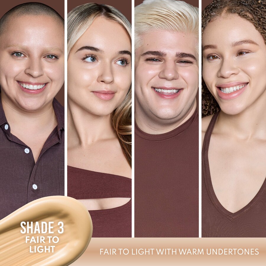 Бустер Danessa Myricks Beauty — Успокаивающая для кожи Yummy Skin Soothing Serum Skin Tint Foundation с пептидами и, 45 мл — фото 3