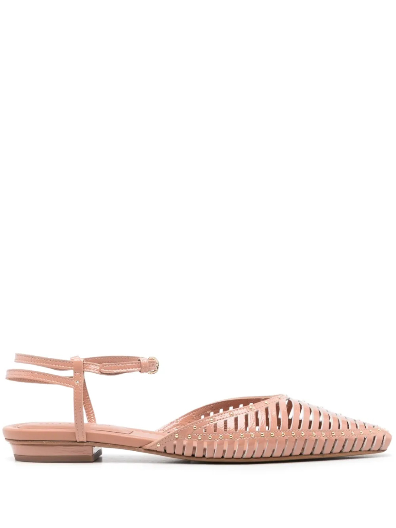 Балетки Ulla Johnson из лакированной кожи, розовый
