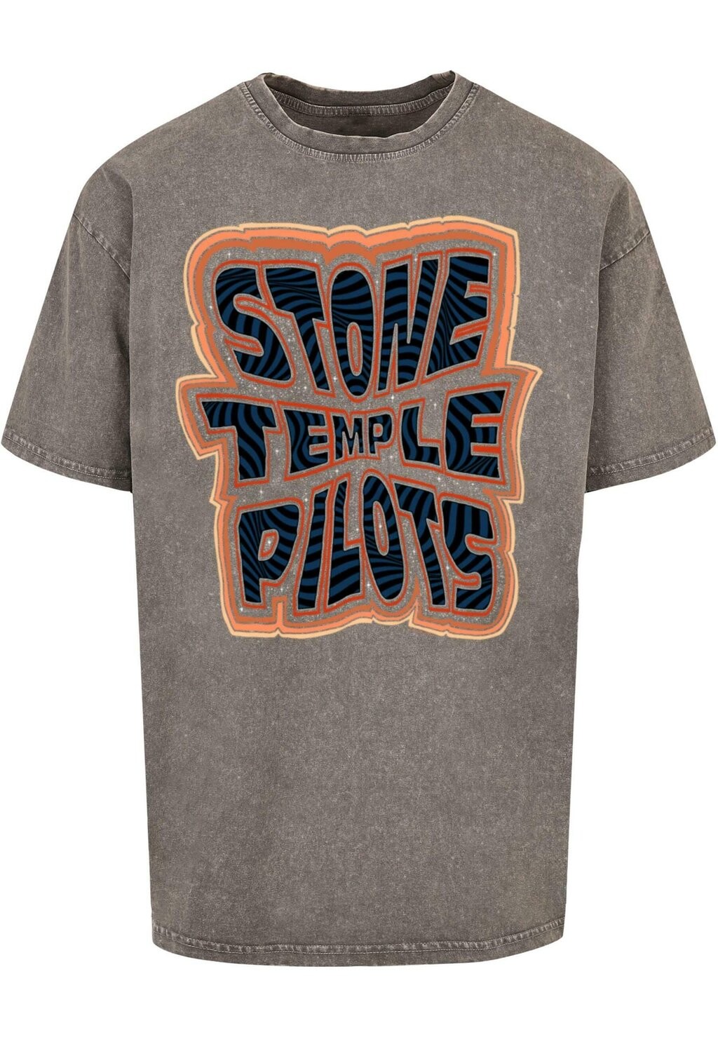 

Футболка с принтом STONE TEMPLE PILOTS-VINTAGE ACID WASHED Merchcode, серый
