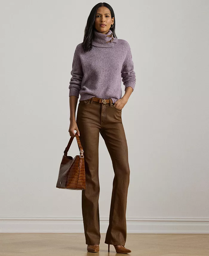 

Женские джинсы с покрытием High-Rise Boot Lauren Ralph Lauren, коричневый