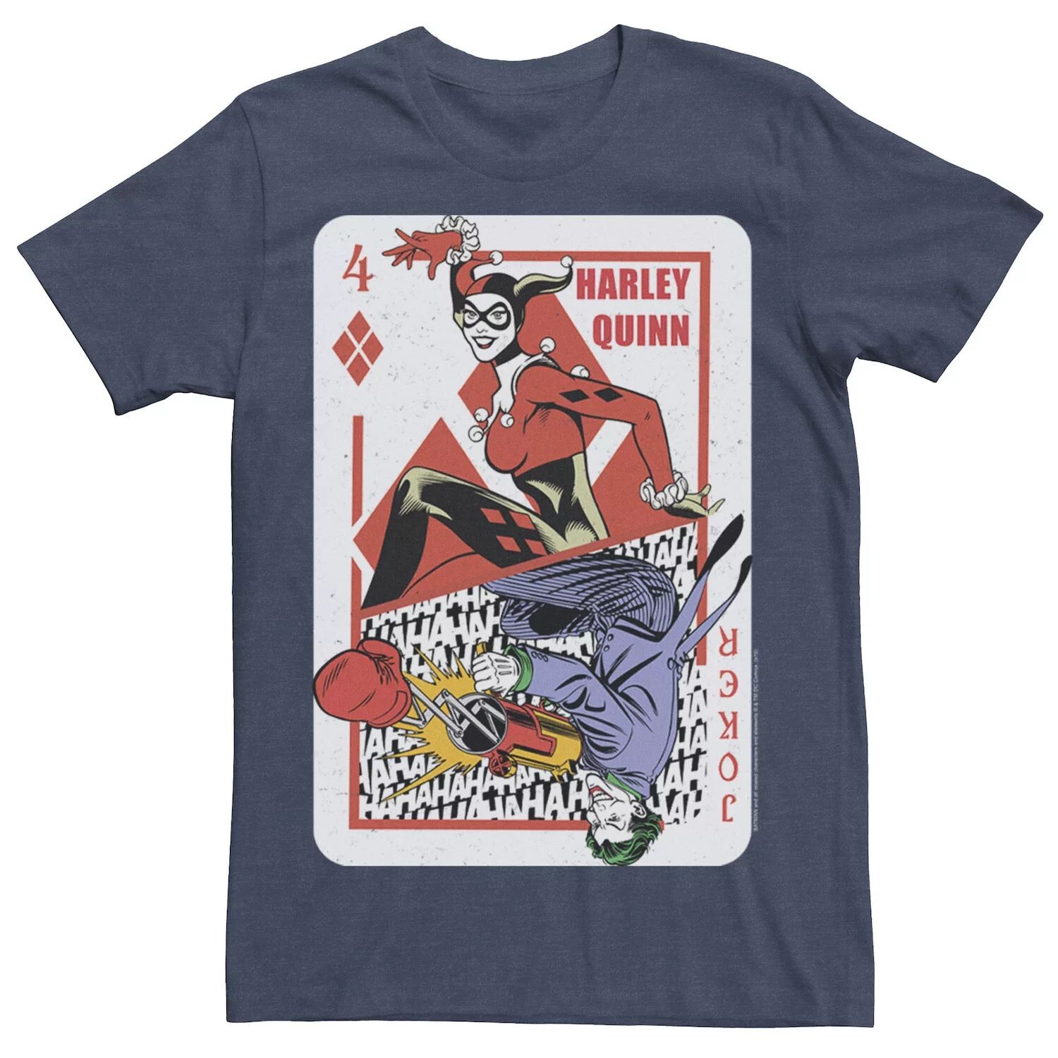 

Мужская футболка с игральными картами Harley Quinn Joker DC Comics