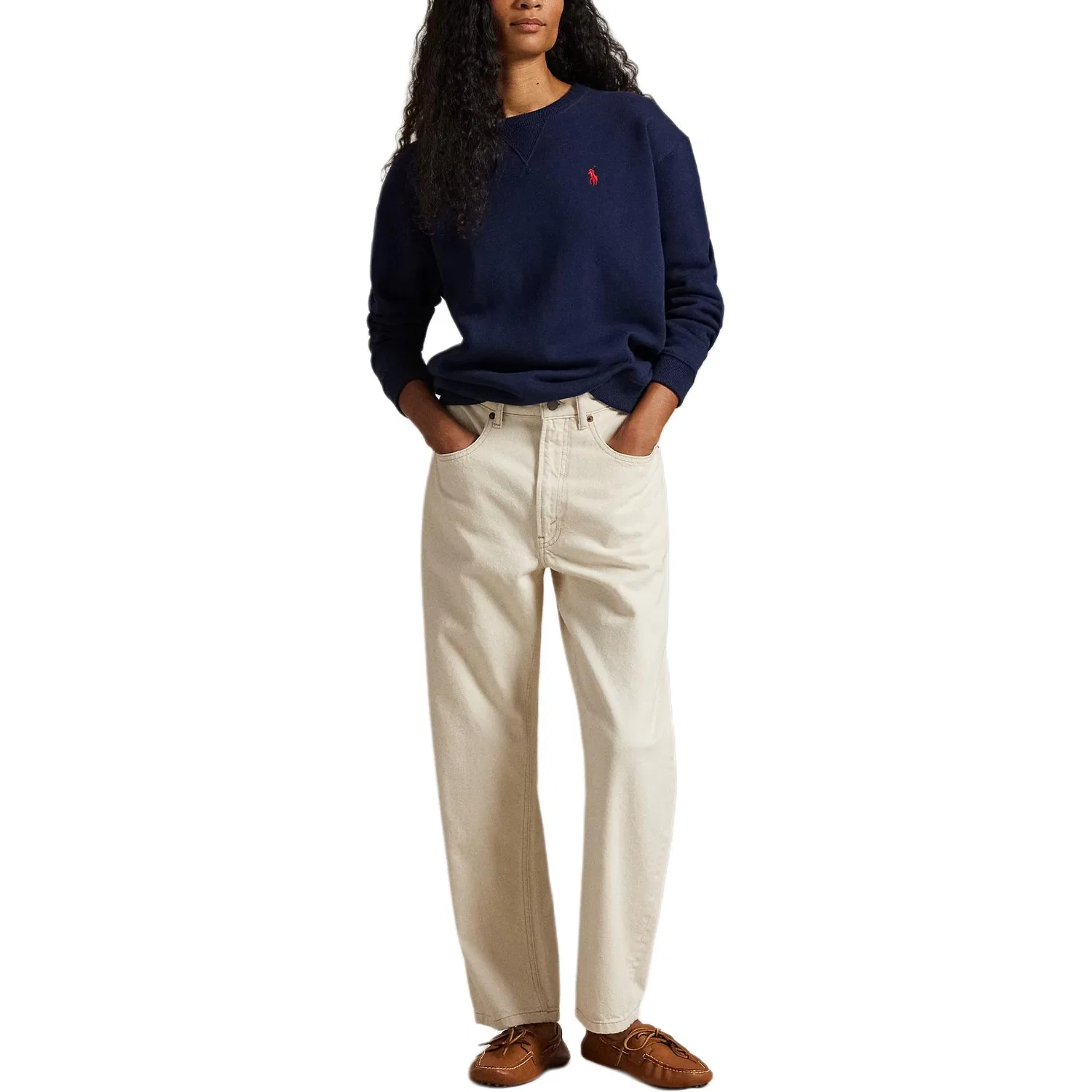 Свитшот с вышивкой Polo Pony Polo Ralph Lauren, Marine Blue — фото 3