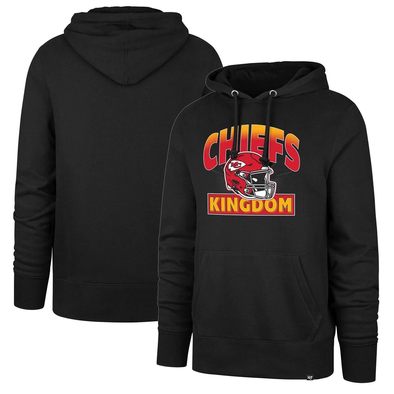 

Мужской черный пуловер с капюшоном Kansas City Chiefs '47
