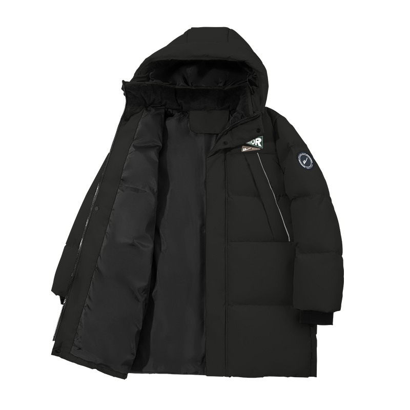 Детская пуховая куртка с капюшоном утепленная Moderate WARRIOR, фиолетовый/h triangle logo k+h round logo left sleeve hook-and-loop k — фото 4