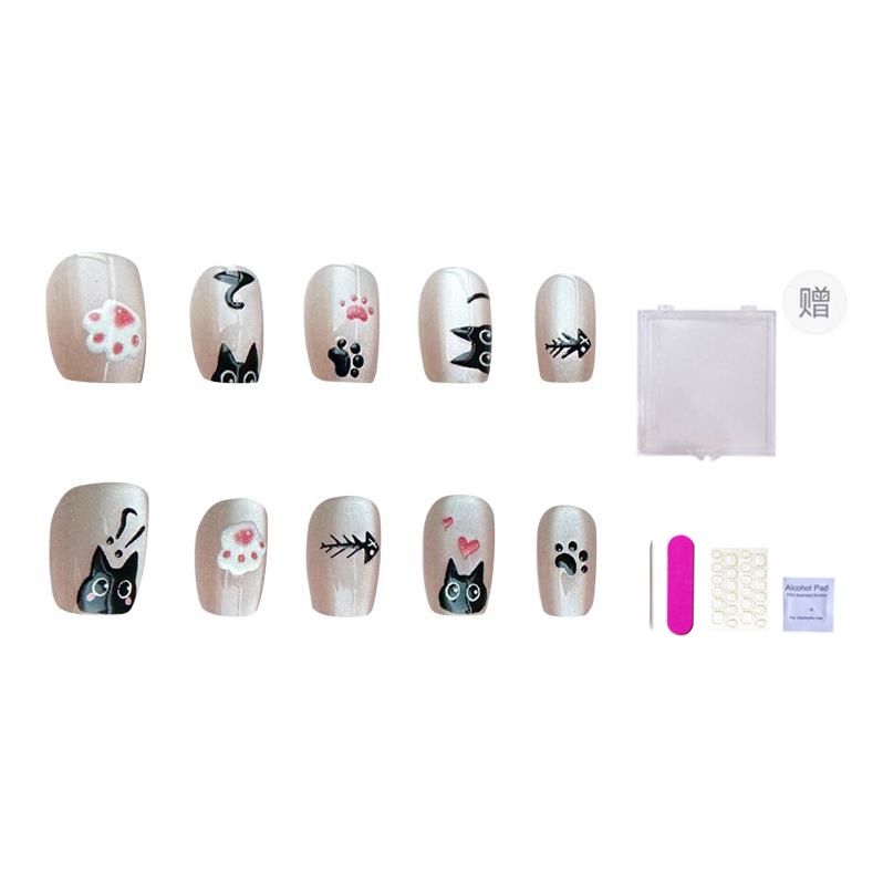 

Стильные очки Cat Eye с принтом в виде кошачьей лапки, универсальные, игривые, длина 24 мм, цвет nude smudge ORANOT, Long Ladder S, Fits 80% [Includes Storage Box]15-11-12-11-8