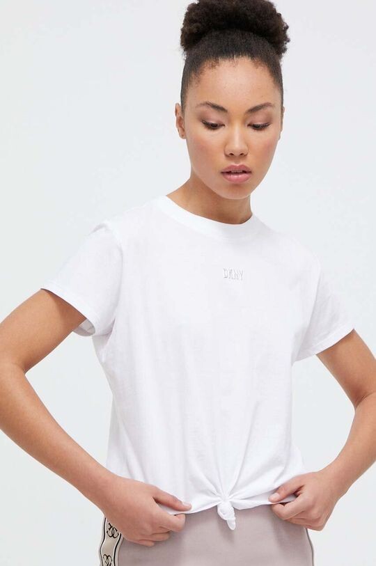 

Хлопковая футболка Dkny, белый