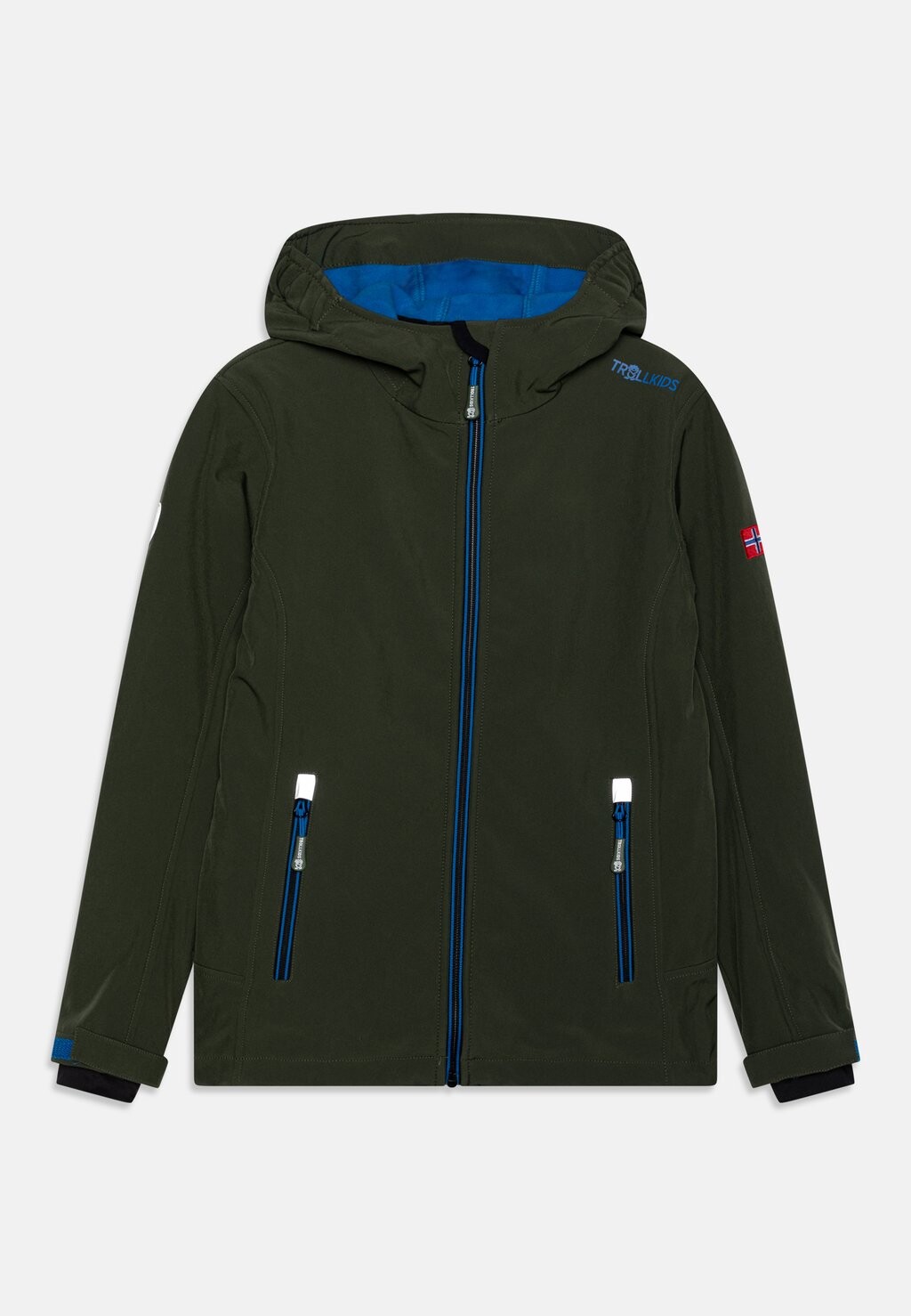 

Куртка Softshell Kids Trollfjord Unisex TrollKids, цвет ivy/electric blue/black