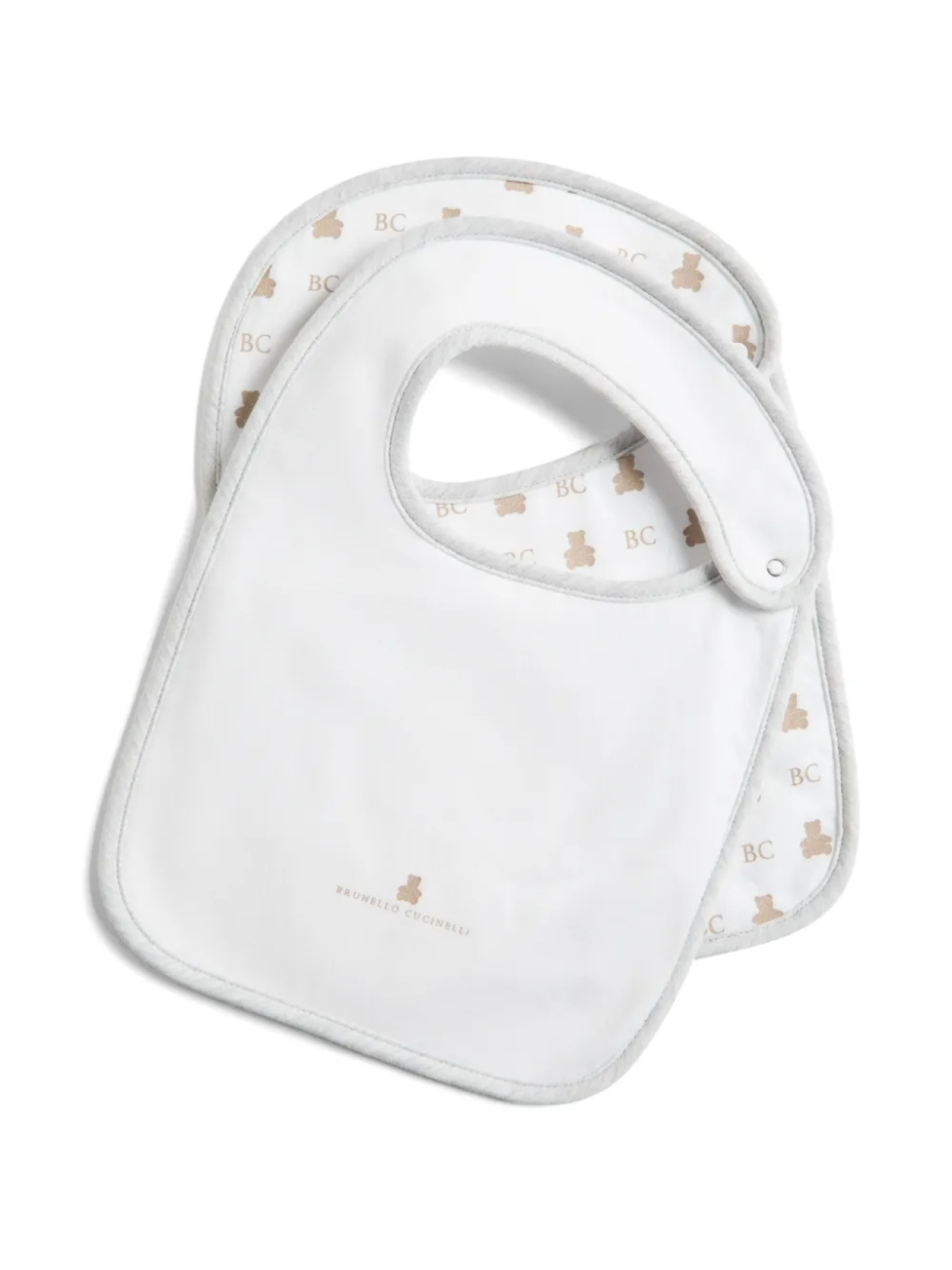 

Нагрудник Brunello Cucinelli Kids Baby Bernie 2 (комплект из двух штук), белый