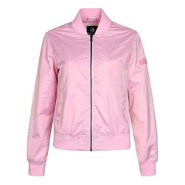 

Куртка long sleeves stand collar jacket 'pink' Converse, розовый