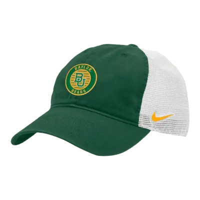 

Бейсболка Nike Baylor Heritage86 College Trucker Hat, цвет Gorge Green