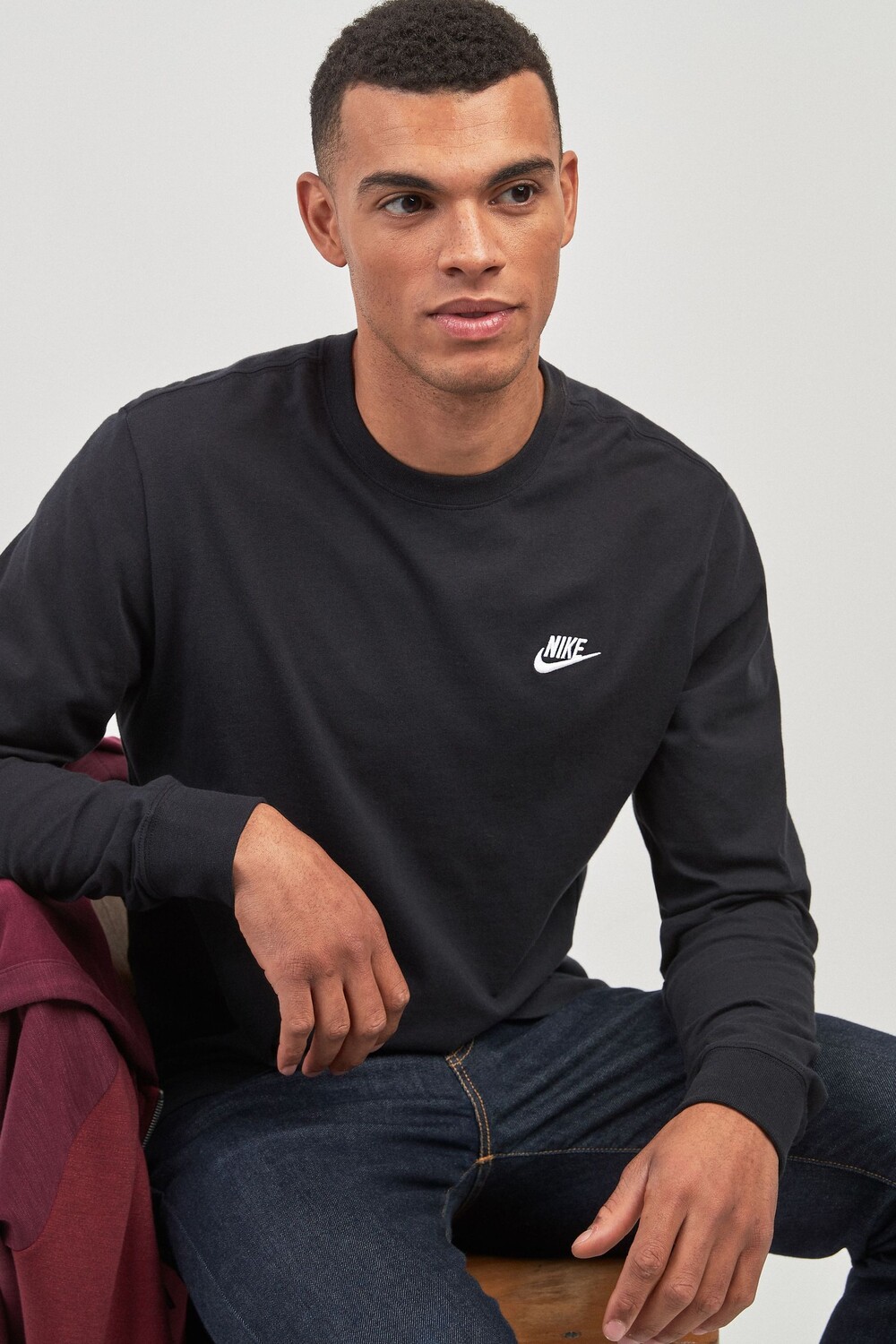 Клубная футболка с длинными рукавами Nike, черный — фото 2