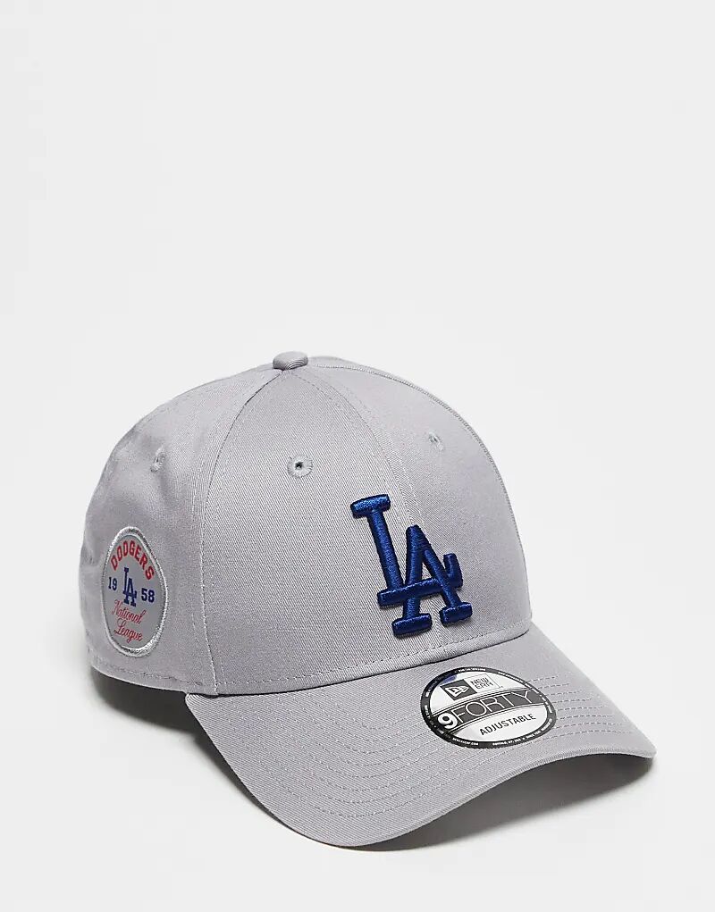 

Кепка New Era LA Dodgers 9forty серого цвета