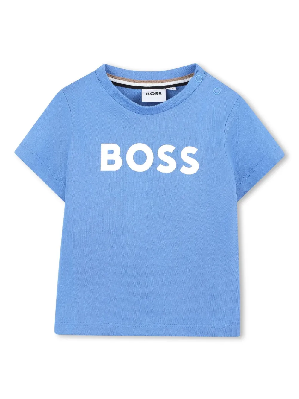 

Футболка с логотипом BOSS Kidswear, синий