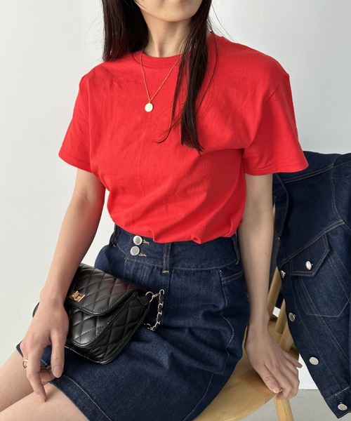 

Футболка с коротким рукавом, однотонная, с круглым вырезом, свободного кроя, 100% ультрахлопок, 178 г GILDAN, красный