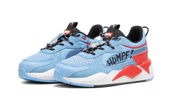 Кроссовки rs-x x the smurfs 'team light blue' Puma, голубой — фото 3