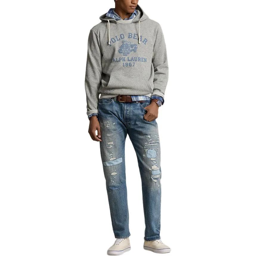 Polo Ralph Lauren Толстовка SS24 мужская Heather Gray — фото 4