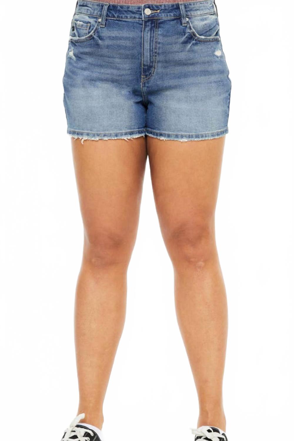 

Шорты Mom с высокой талией в среднем оттенке денима KanCan, Medium Wash
