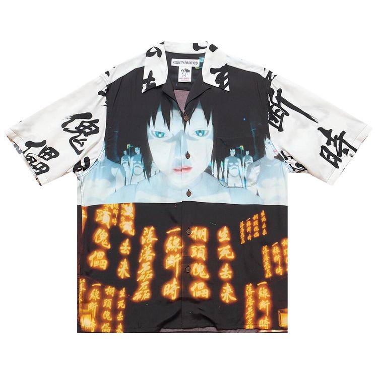 

Рубашка Wacko Maria x Ghost in the Shell Innocence Hawaiian Shirt (Type-2) 'White', белый