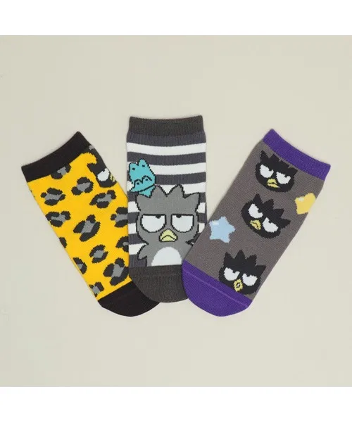 Носки Sanrio Crew Socks Set из 3 пар, 10-13см, чёрный